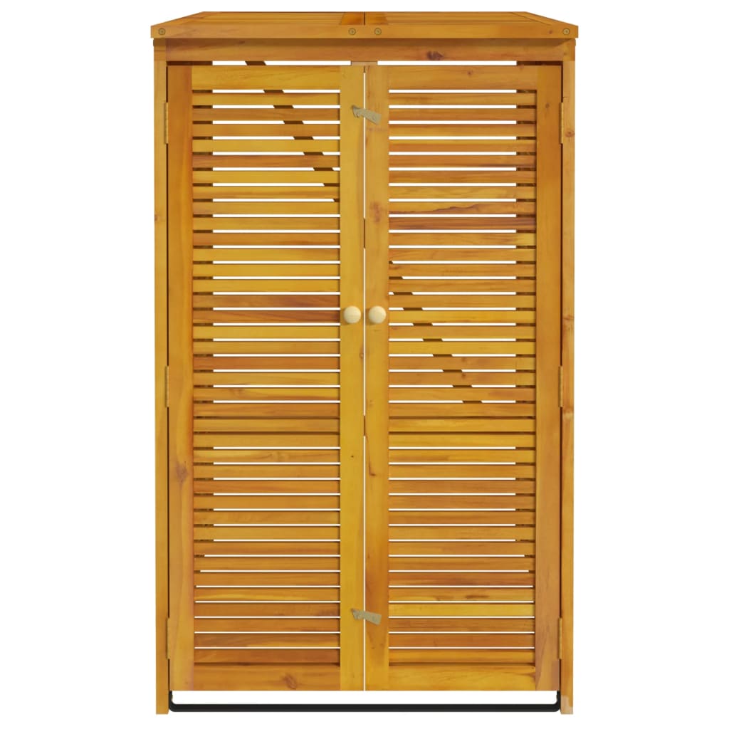 vidaXL Mülltonnenbox für 1 Tonne 70x89x117 cm Massivholz Akazie