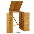vidaXL Mülltonnenbox für 1 Tonne 70x89x117 cm Massivholz Akazie
