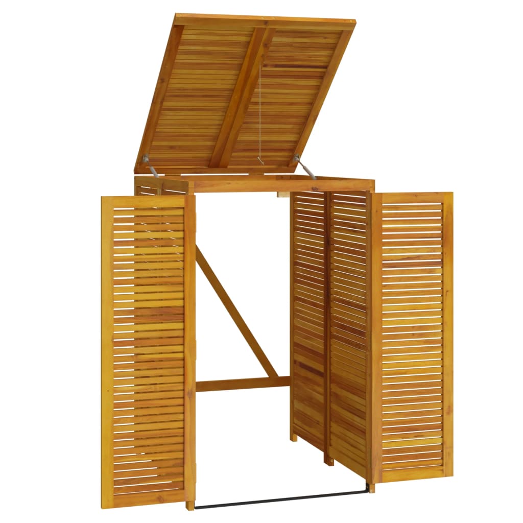 vidaXL Mülltonnenbox für 1 Tonne 70x89x117 cm Massivholz Akazie