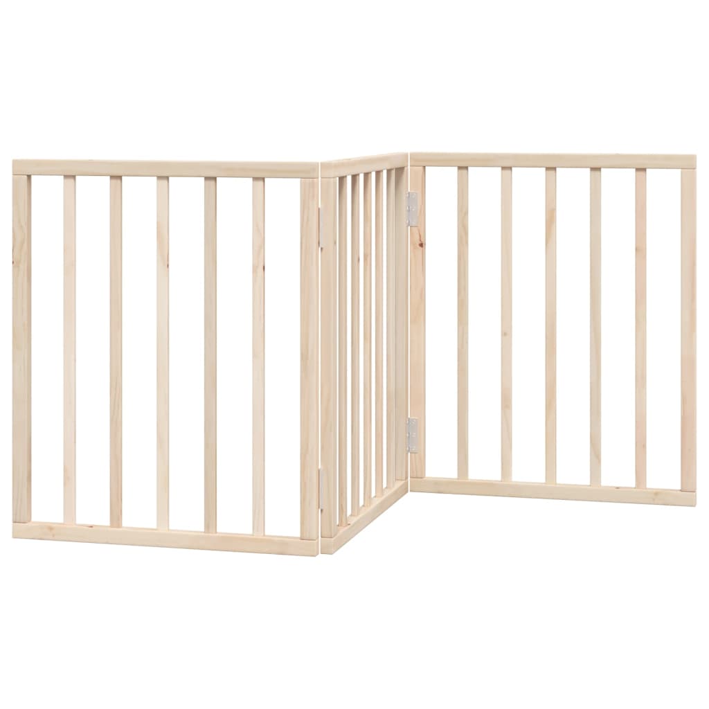 vidaXL Hundegitter Faltbar 3 Paneele 150 cm Pappelholz