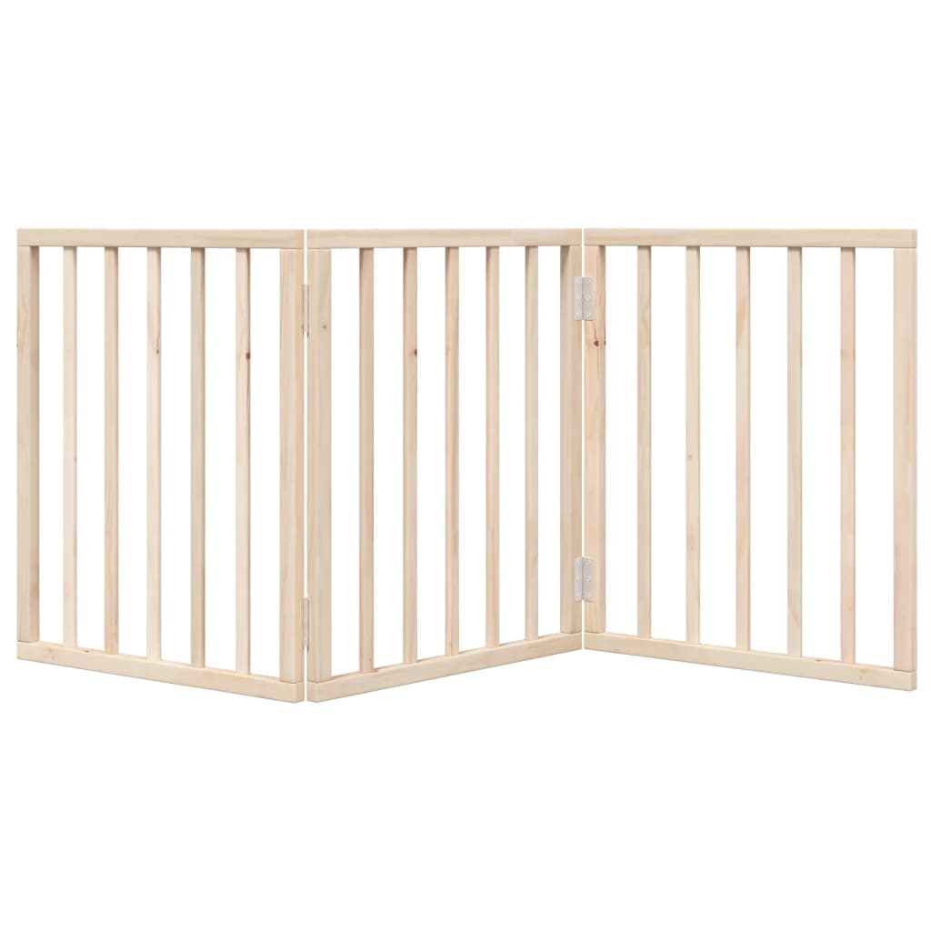 vidaXL Hundegitter Faltbar 3 Paneele 150 cm Pappelholz