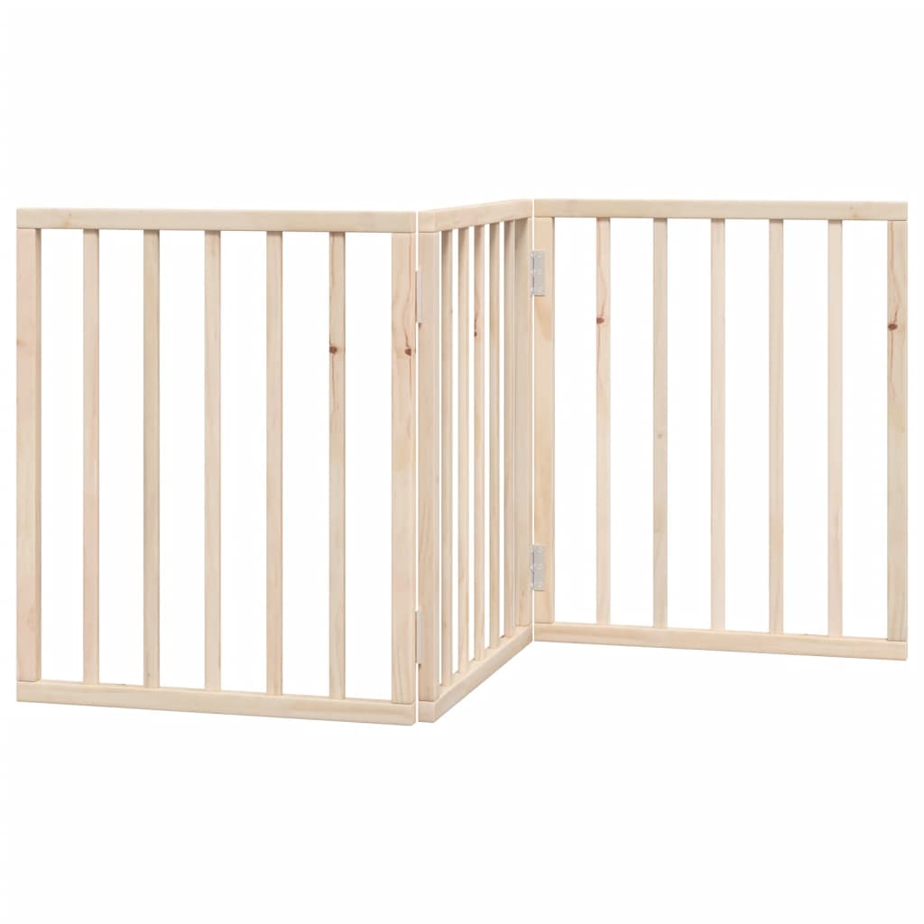 vidaXL Hundegitter Faltbar 3 Paneele 150 cm Pappelholz