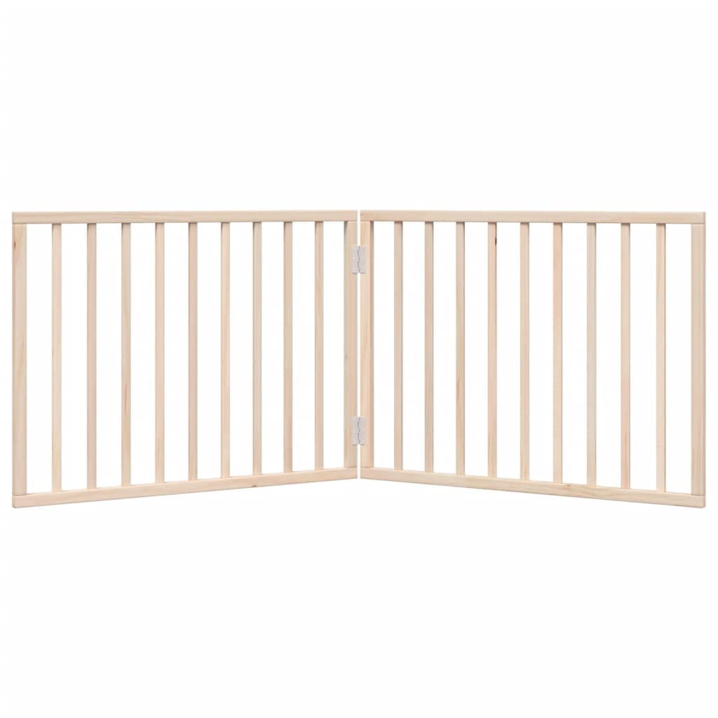 vidaXL Hundegitter Faltbar 2 Paneele 160 cm Pappelholz
