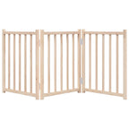 vidaXL 3-tlg. Hundetor Faltbar 150 cm Massivholz Tanne