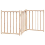 vidaXL 3-tlg. Hundetor Faltbar 150 cm Massivholz Tanne