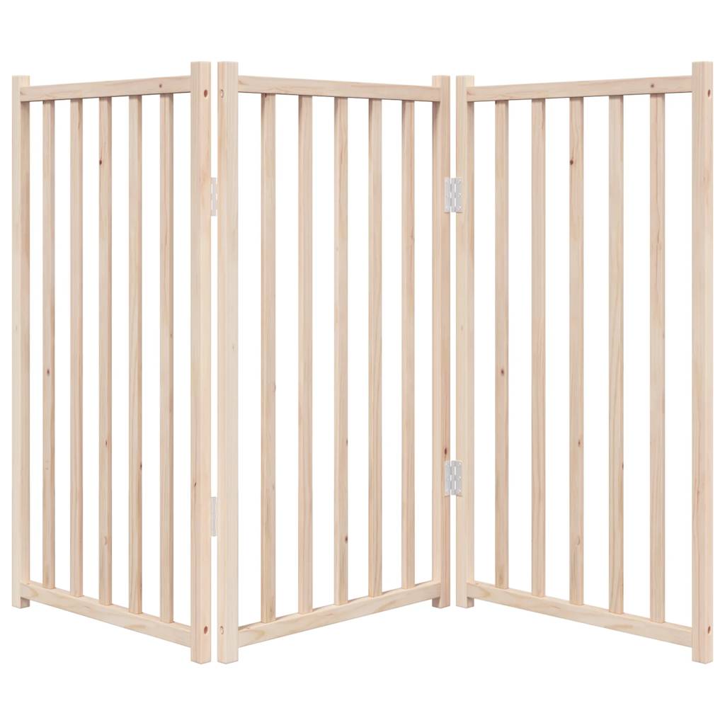 vidaXL Hundegitter Faltbar 3 Paneele 150 cm Massivholz Tanne