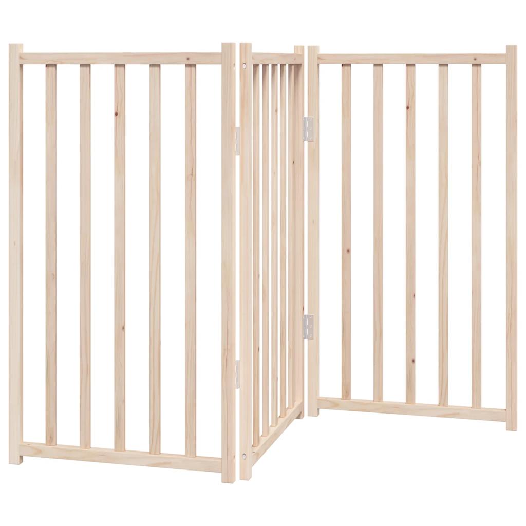 vidaXL Hundegitter Faltbar 3 Paneele 150 cm Massivholz Tanne