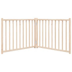 vidaXL 2-tlg. Hundetor Faltbar 160 cm Massivholz Tanne
