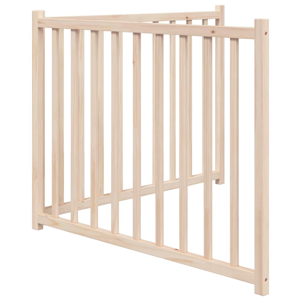 vidaXL 2-tlg. Hundetor Faltbar 160 cm Massivholz Tanne