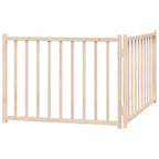 vidaXL 2-tlg. Hundetor Faltbar 160 cm Massivholz Tanne