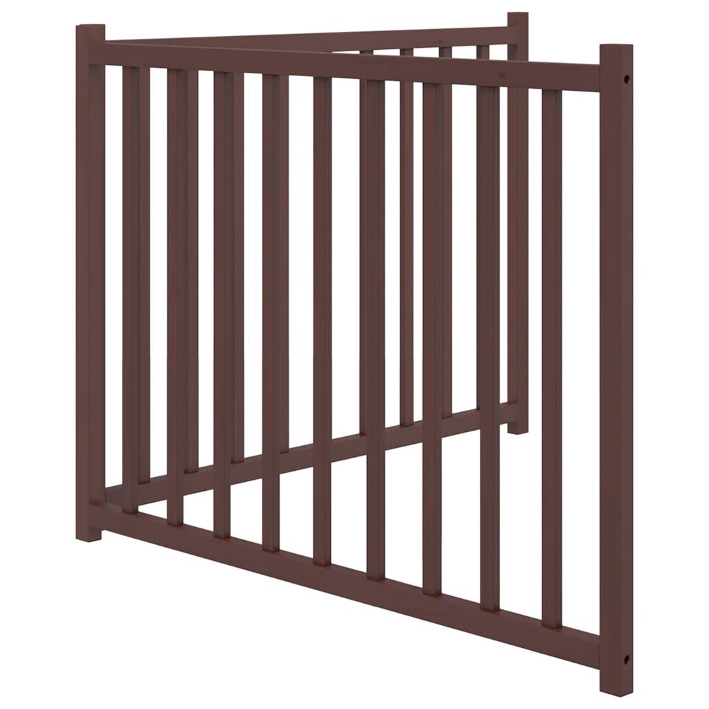 vidaXL 2-tlg. Hundetor Faltbar Braun Eiche 160 cm Massivholz Tanne