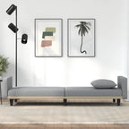 vidaXL Schlafsofa mit Kissen Hellgrau Stoff