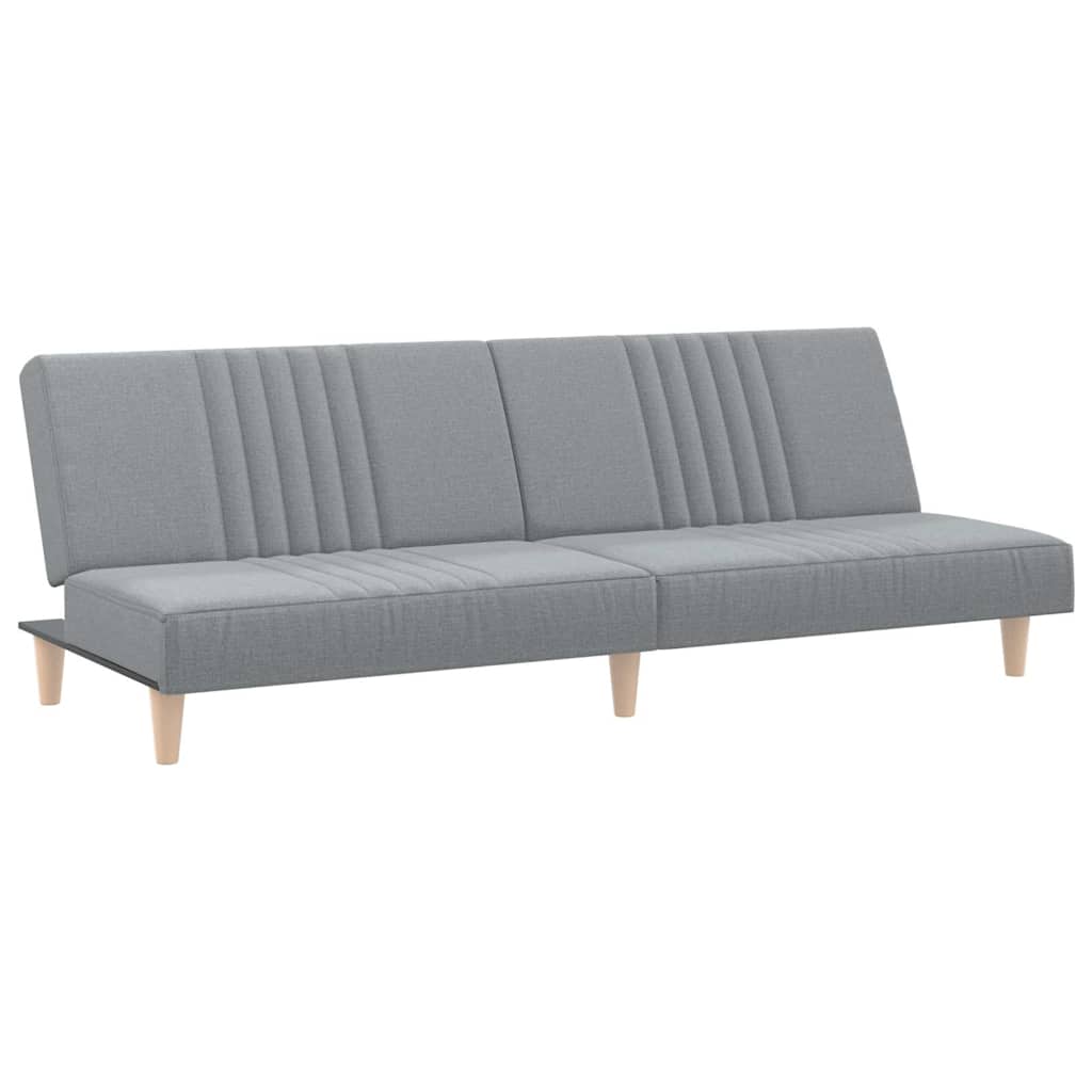 vidaXL Schlafsofa Hellgrau Stoff