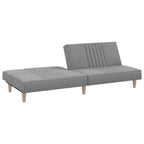 vidaXL Schlafsofa Hellgrau Stoff