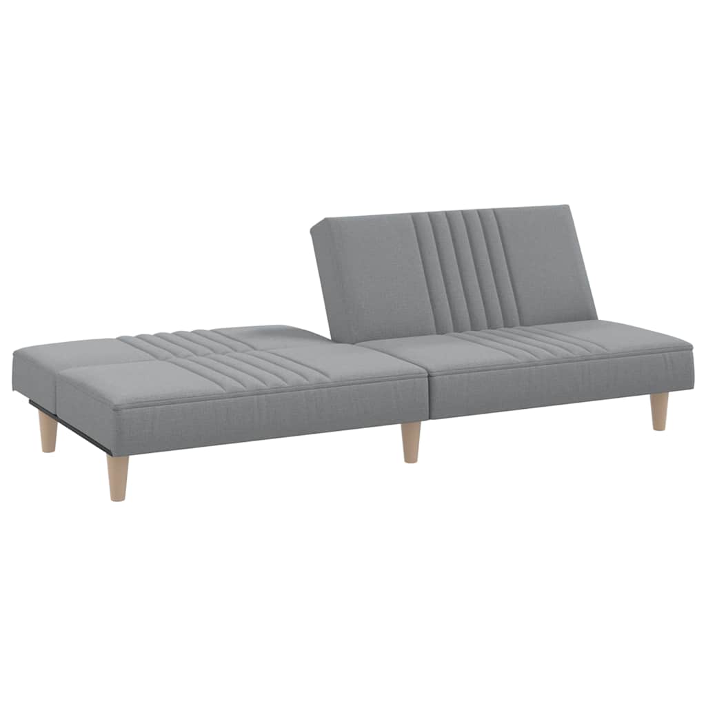 vidaXL Schlafsofa Hellgrau Stoff