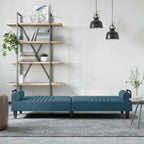 vidaXL Schlafsofa mit Armlehnen Blau Samt