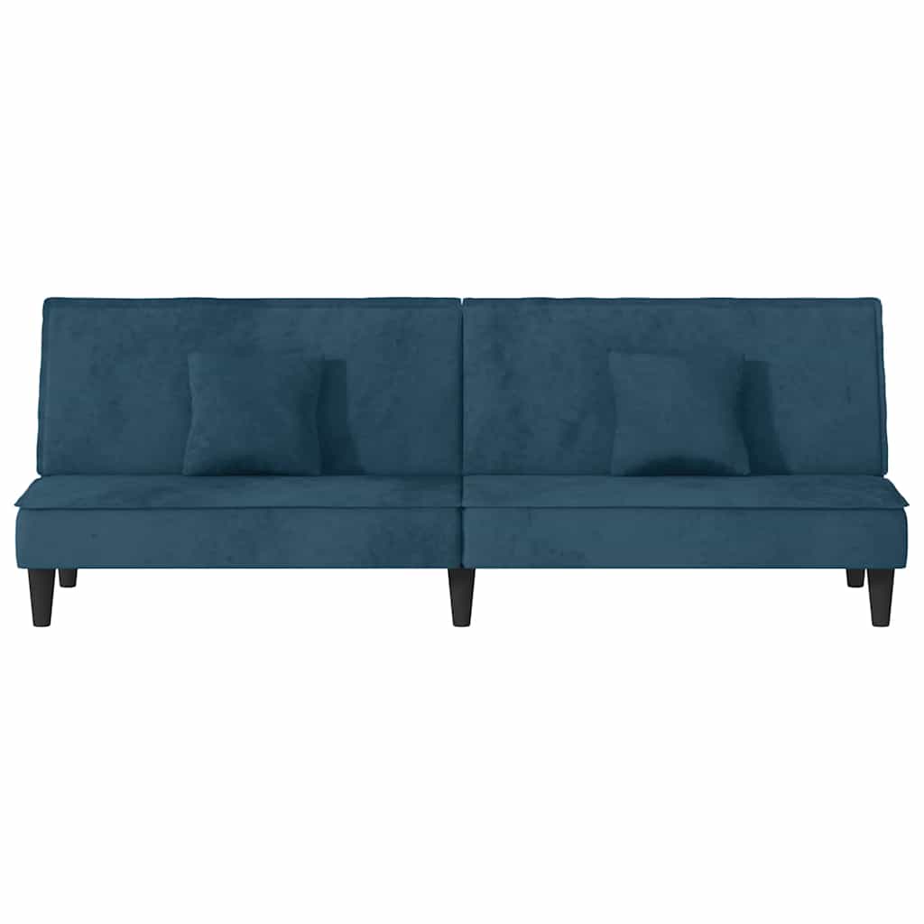 vidaXL Schlafsofa Blau Samt