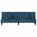 vidaXL Schlafsofa Blau Samt