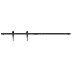 vidaXL Mini Schiebetürbeschlag Set für Schranktüren 122 cm Carbonstahl