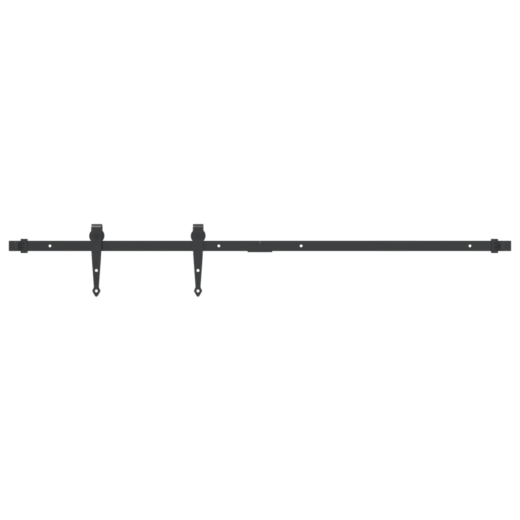 vidaXL Mini Schiebetürbeschlag Set für Schranktüren 122 cm Carbonstahl