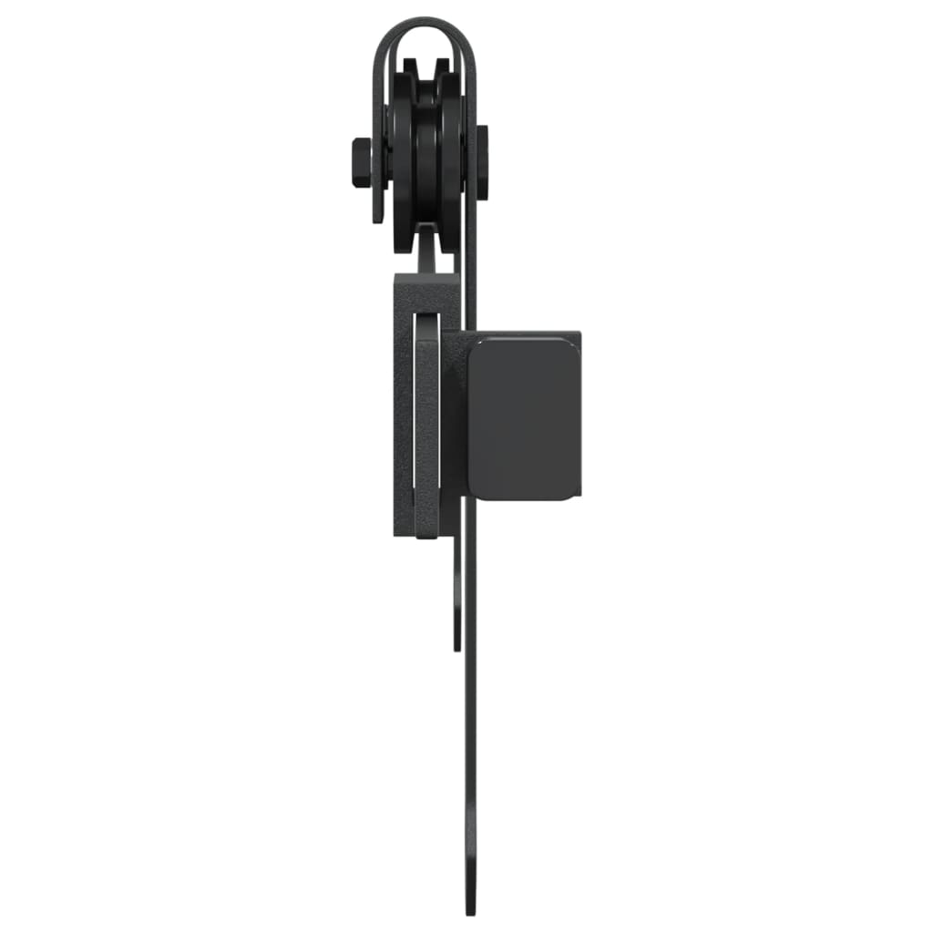 vidaXL Mini Schiebetürbeschlag Set für Schranktüren 122 cm Carbonstahl