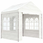 vidaXL Pavillon mit Dach Weiß 2,28x2,23x2,69 m Polyethylen