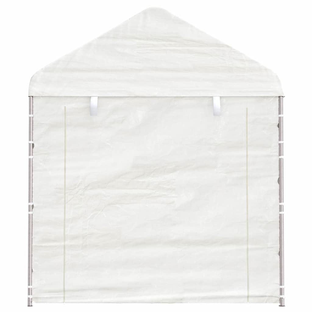 vidaXL Pavillon mit Dach Weiß 2,28x2,23x2,69 m Polyethylen