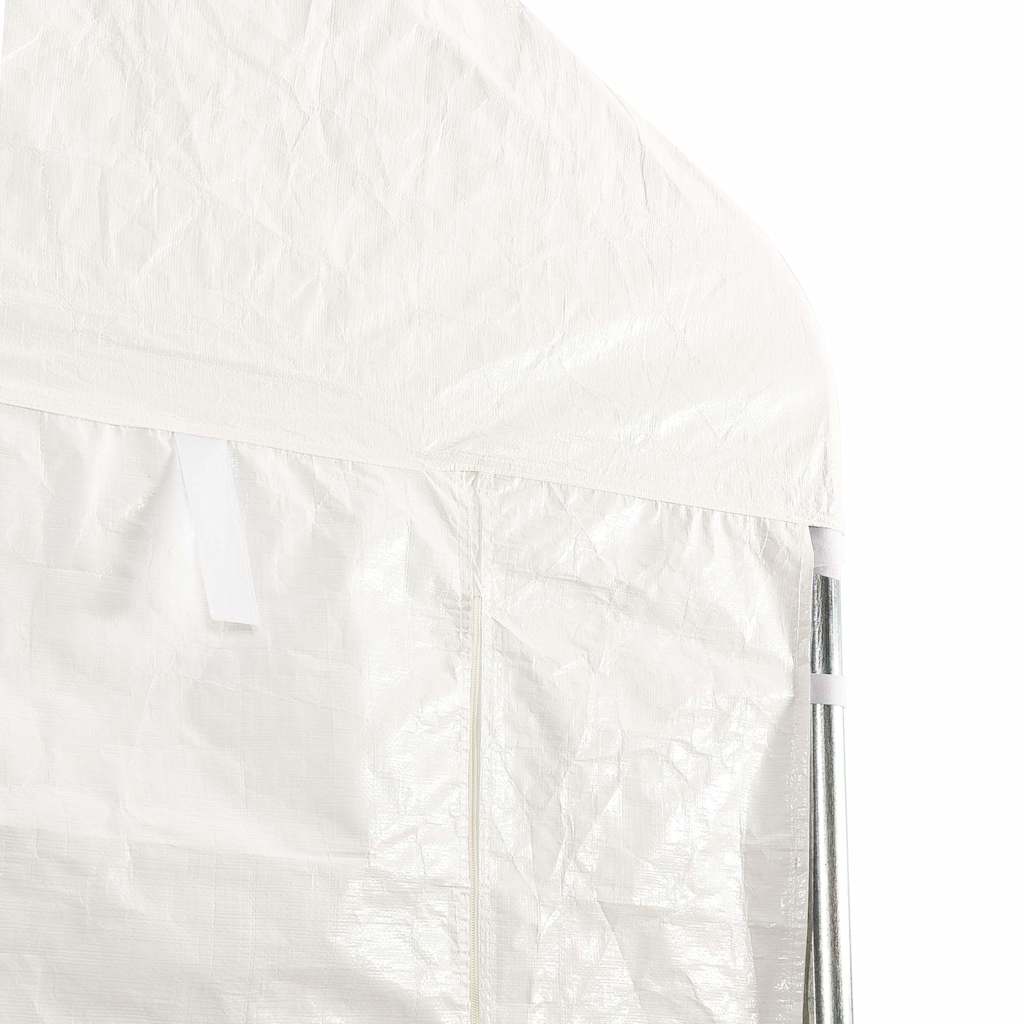 vidaXL Pavillon mit Dach Weiß 2,28x2,23x2,69 m Polyethylen