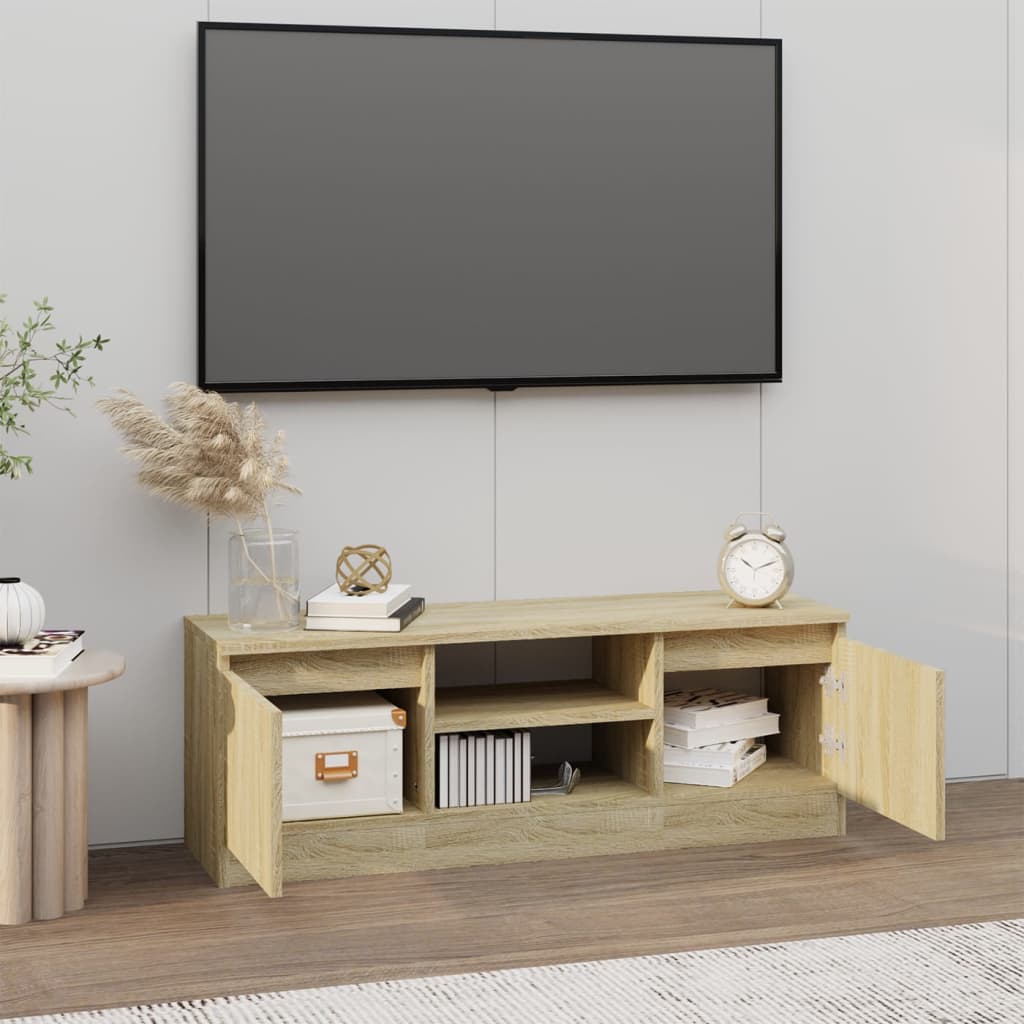 vidaXL TV-Schrank mit Tür Sonoma-Eiche 102x30x36 cm