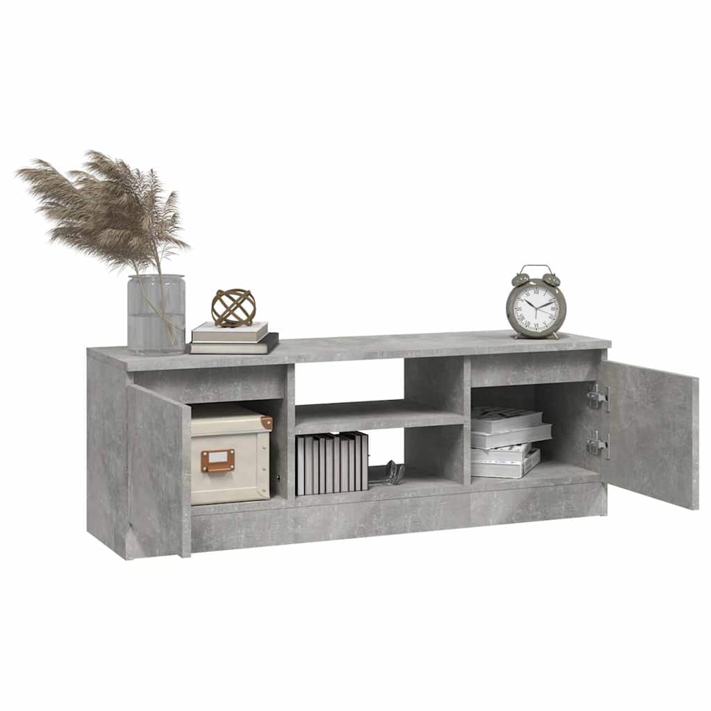 vidaXL TV-Schrank mit Tür Betongrau 102x30x36 cm