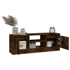 vidaXL TV-Schrank mit Tür Räuchereiche 102x30x36 cm