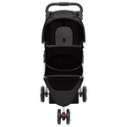 vidaXL Hundewagen Faltbar Schwarz 80x46x98 cm Oxford-Gewebe