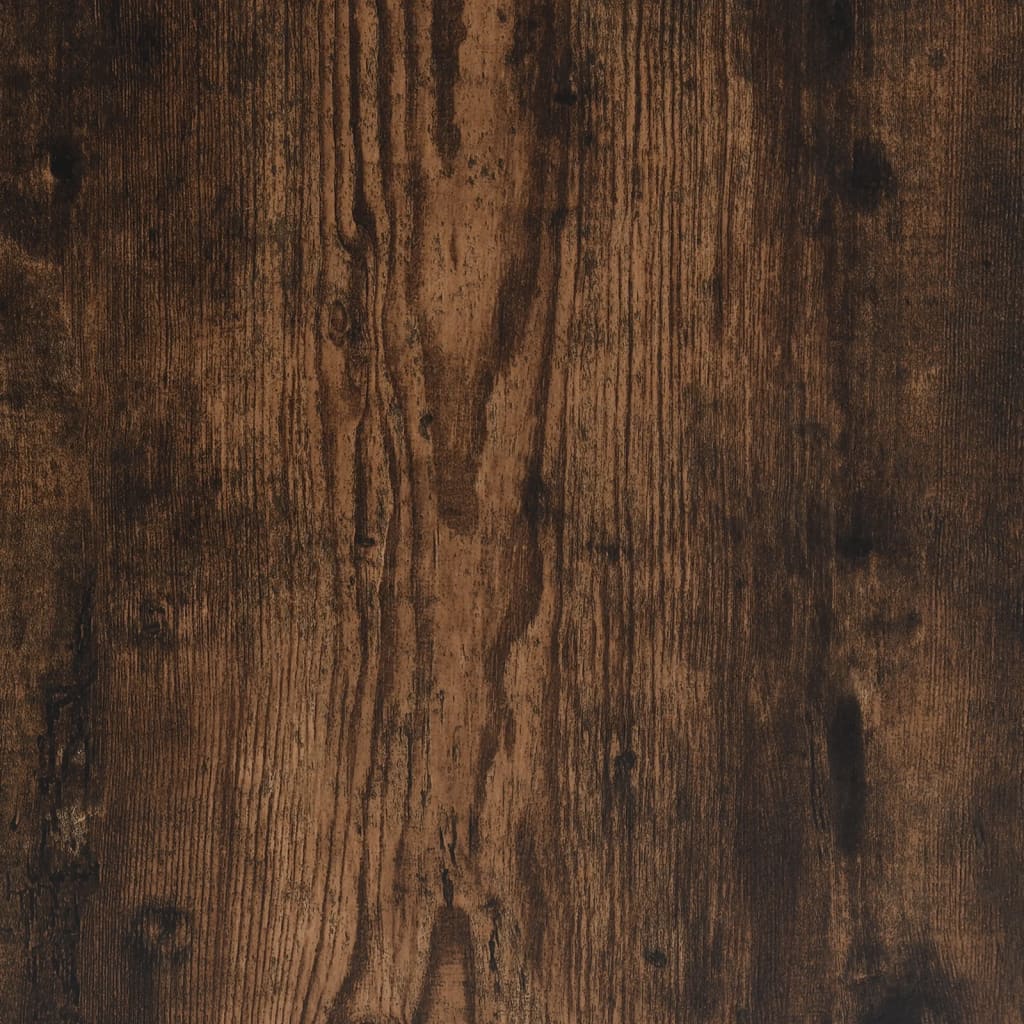 vidaXL CD-Wandregal Räuchereiche 100x18x18 cm Holzwerkstoff