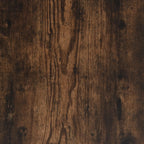 vidaXL CD-Wandregal Räuchereiche 100x18x18 cm Holzwerkstoff
