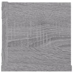 vidaXL CD-Wandregal Grau Sonoma 100x18x18 cm Holzwerkstoff