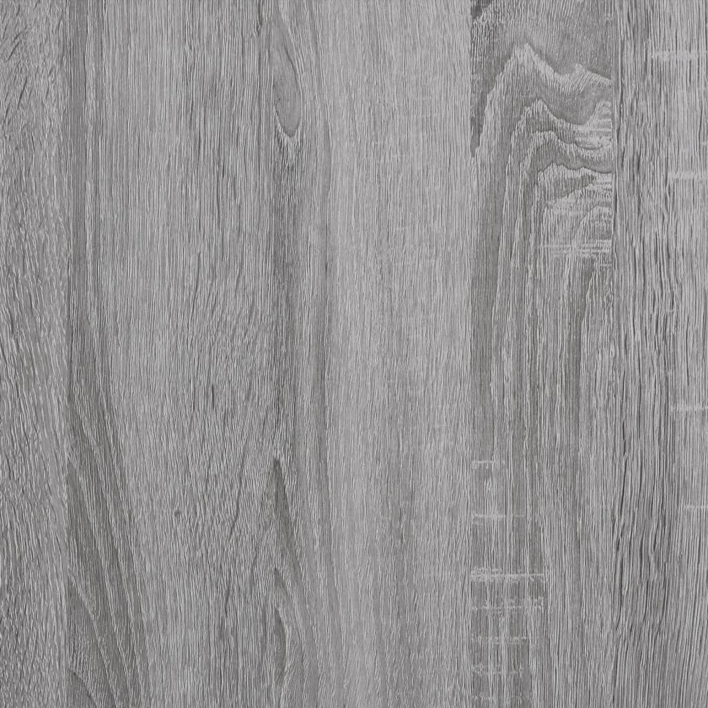 vidaXL CD-Wandregal Grau Sonoma 100x18x18 cm Holzwerkstoff