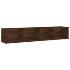 vidaXL CD-Wandregal Braun Eichen-Optik 100x18x18 cm Holzwerkstoff