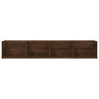 vidaXL CD-Wandregal Braun Eichen-Optik 100x18x18 cm Holzwerkstoff