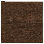 vidaXL CD-Wandregal Braun Eichen-Optik 100x18x18 cm Holzwerkstoff