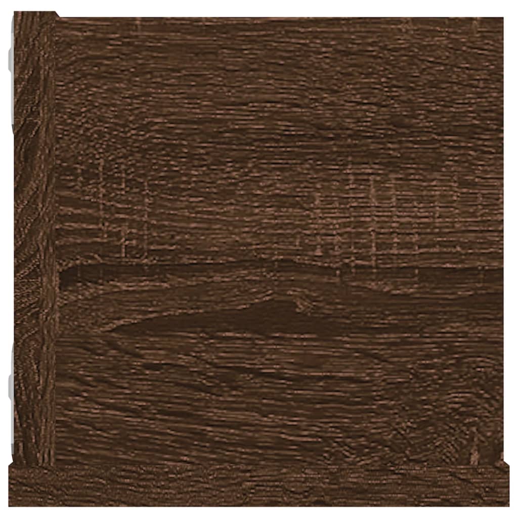 vidaXL CD-Wandregal Braun Eichen-Optik 100x18x18 cm Holzwerkstoff