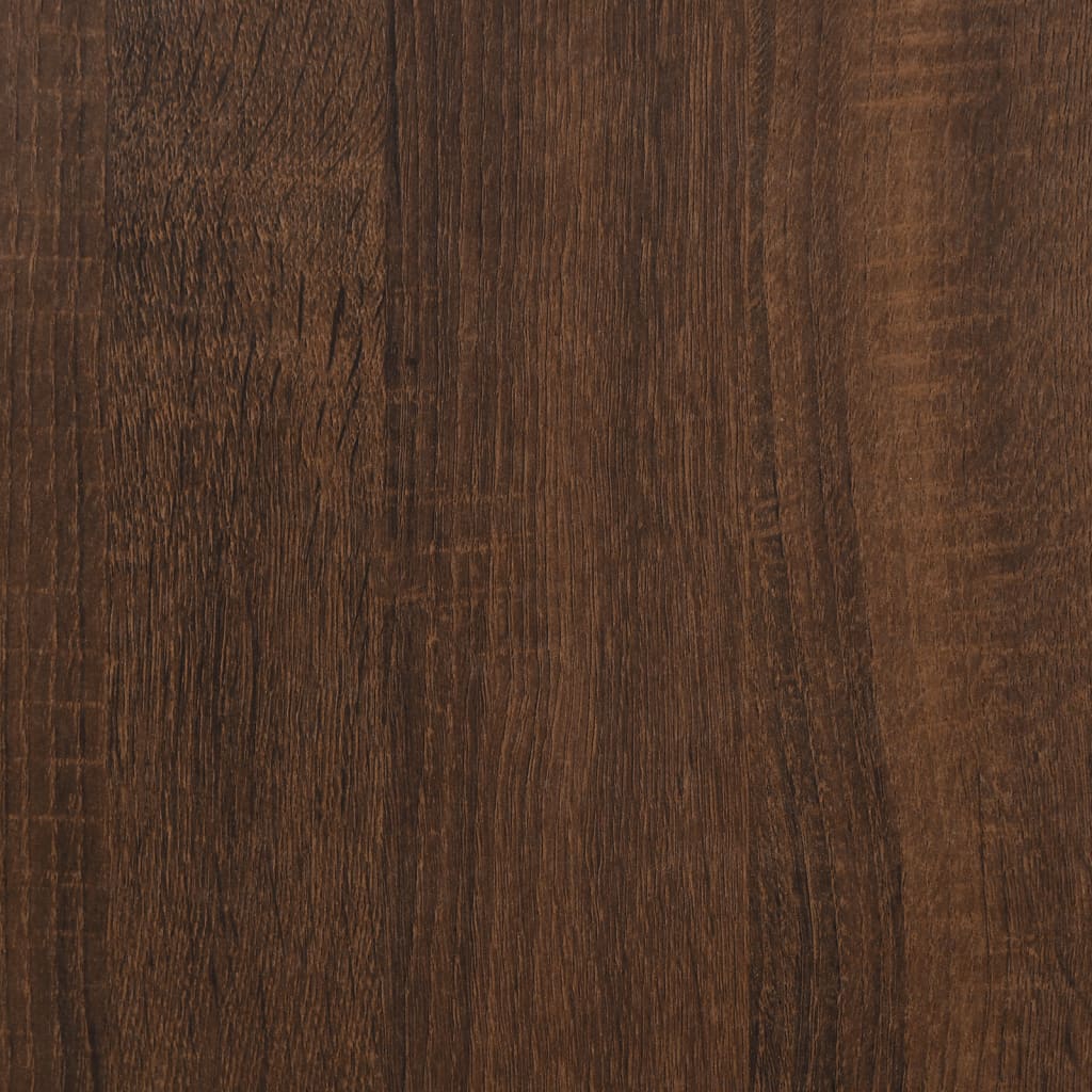 vidaXL CD-Wandregal Braun Eichen-Optik 100x18x18 cm Holzwerkstoff