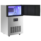 vidaXL Eiswürfelmaschine Silbern 45 kg / 24 h