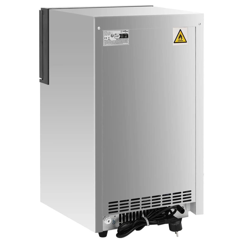 vidaXL Eiswürfelmaschine Silbern 45 kg / 24 h