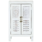 vidaXL Sideboard Weiß 55x30x90 cm Massivholz Akazie