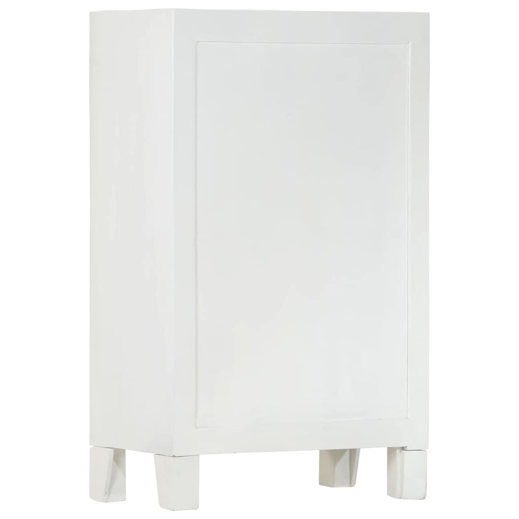 vidaXL Sideboard Weiß 55x30x90 cm Massivholz Akazie