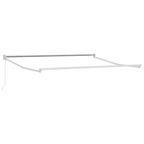 vidaXL Ausziehbarer Sonnenschirmrahmen Weiß 300 x 250 cm Aluminium