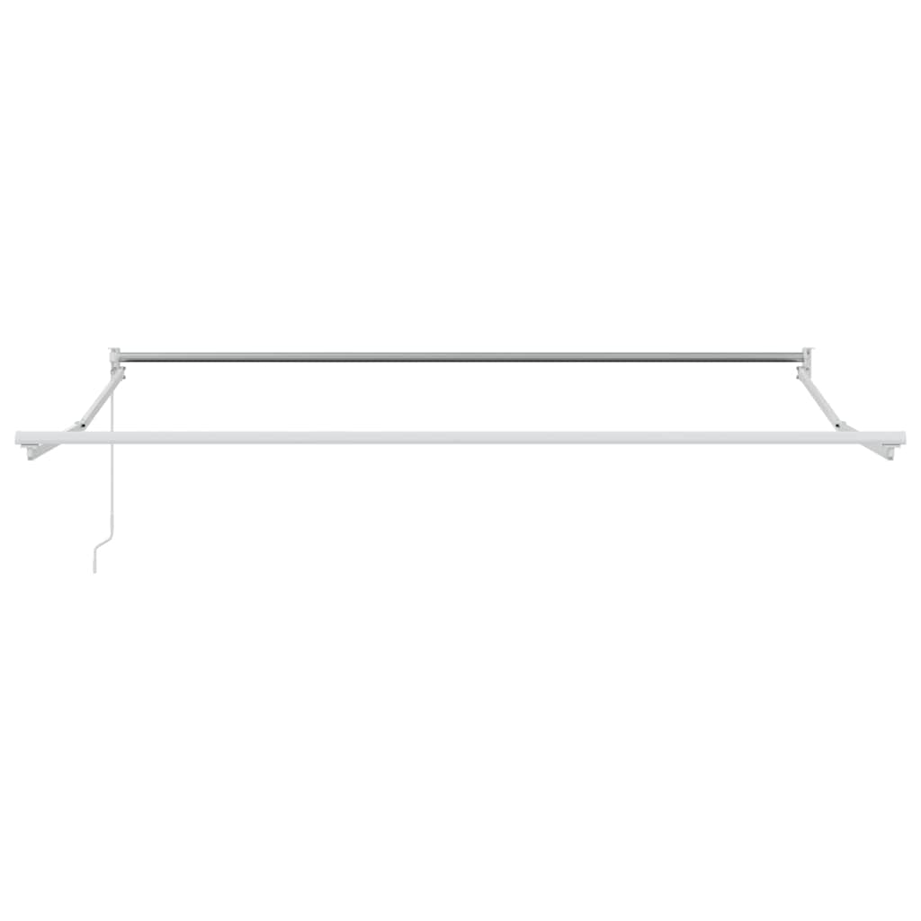 vidaXL Ausziehbarer Sonnenschirmrahmen Weiß 300 x 250 cm Aluminium