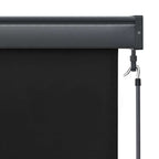 vidaXL Rollo Anthrazit 180 x 250 cm Stoff und Aluminium