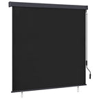 vidaXL Rollo Anthrazit 180 x 250 cm Stoff und Aluminium
