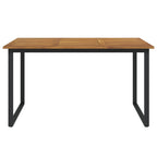 vidaXL Gartentisch mit Beinen in U-Form 140×80×75 cm Massivholz Akazie